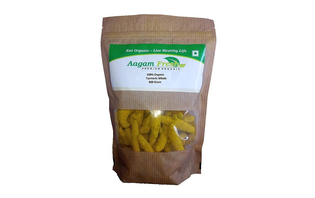 Aagam Fresh Turmeric Whole    Pack  800 grams